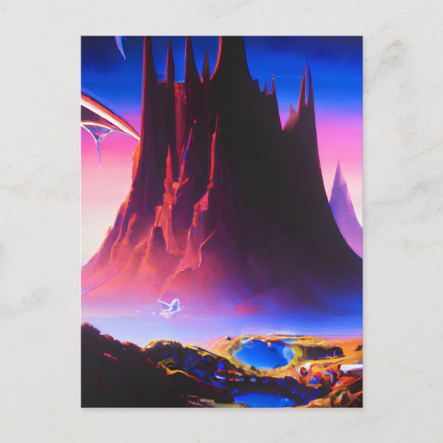 Dream World Oljemålning Vykort (Framsida)