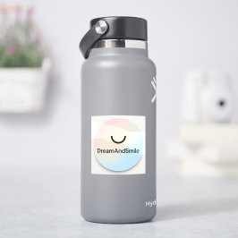 DreamAndSmile-minimalistiskt Logotyp Stainless Ste Klistermärken