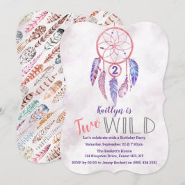 Dreamcatcher 2 Vilder 2:a födelsedagsinbjudan Inbjudningar