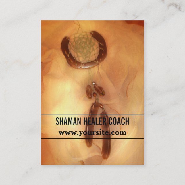Dreamcatcher - affärs-/schemakort visitkort (Framsida)