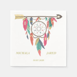 Dreamcatcher Arrow Bröllop Pappersservett