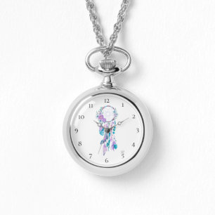 *~* Dreamcatcher Boho blommar stam- pryder med Armbandsur