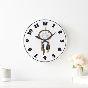 Dreamcatcher Clock Stor Klocka
