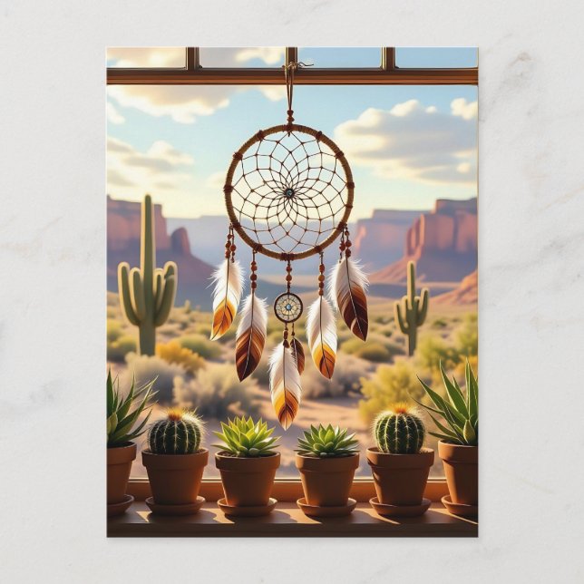 Dreamcatcher, Desert Canyons, Cacti Vykort (Framsida)