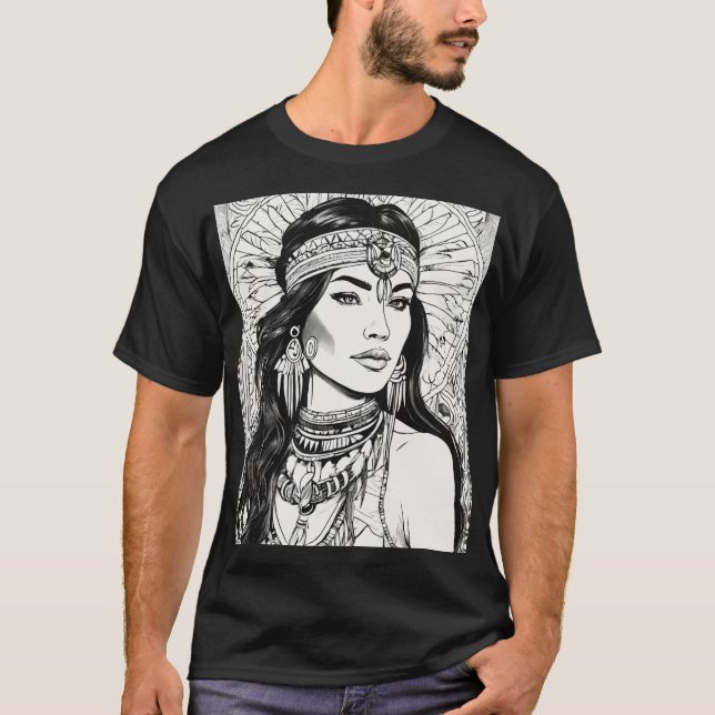 Dreamcatcher Dreams: where Bläck Meets Imagination T Shirt (Framsida)