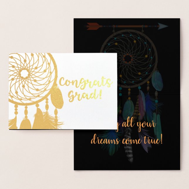Dreamcatcher | Grattis Grad! | STUDENTEN Folierat Kort (Display)