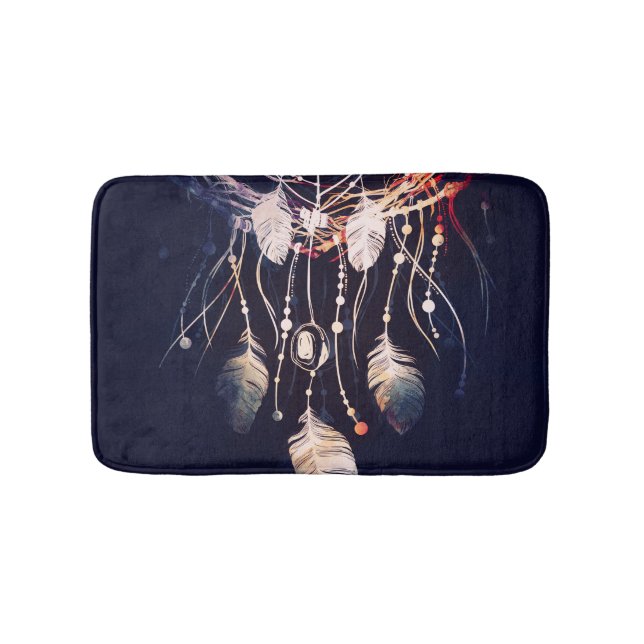 Dreamcatcher, grenar, boho stil, digital konst. badrumsmatta (Framsidan)
