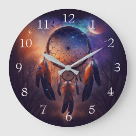 Dreamcatcher i skogskog stor klocka