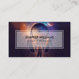 Dreamcatcher i skogskog visitkort