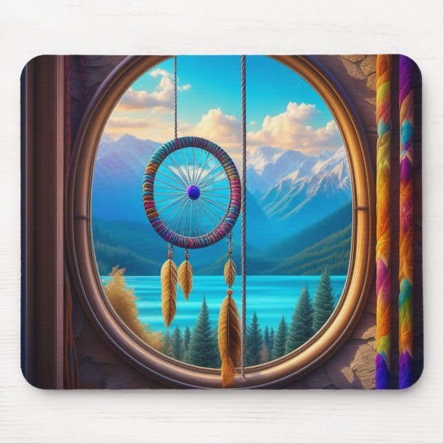 Dreamcatcher i Windows: Att bortse från bergen Musmatta (Framsidan)