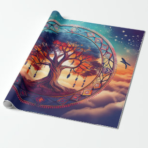 Dreamcatcher Livets träd, Andlig Explosion Presentpapper