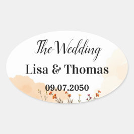 Dreamcatcher Macrame Wedding Ovalt Klistermärke