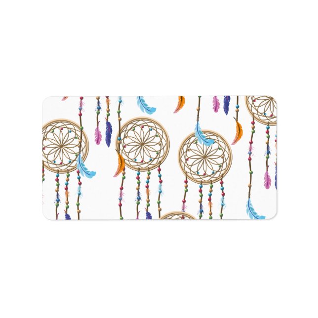 Dreamcatcher Mönster Adressetikett (Framsidan)