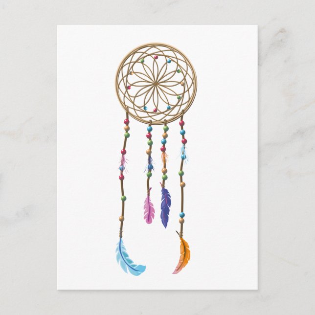 Dreamcatcher Mönster Vykort (Framsida)