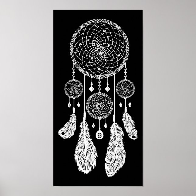 Dreamcatcher - Poster (svart) (Framsidan)