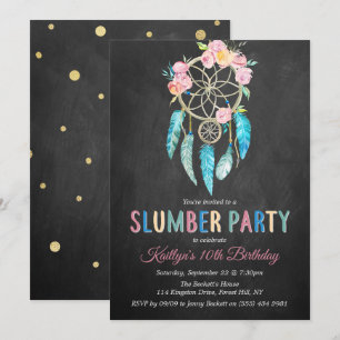 Dreamcatcher Slumber Party i alla åldrar Inbjudningar