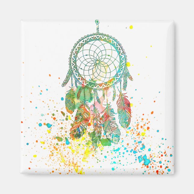 Dreamcatcher splatter magnet (Framsidan)