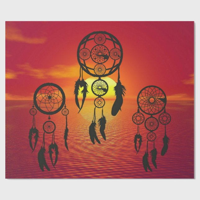 Dreamcatcher Sunset Presentpapper (Platt)