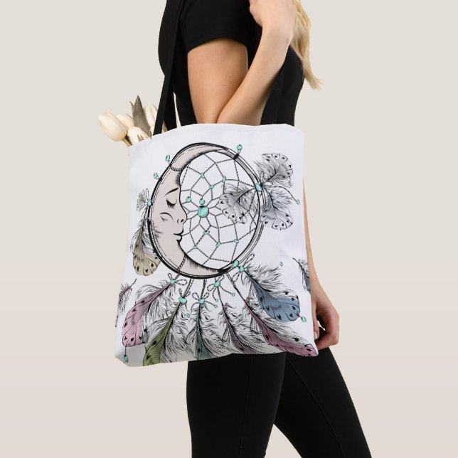 Dreamcatcher tote bags tygkasse (Närbild)