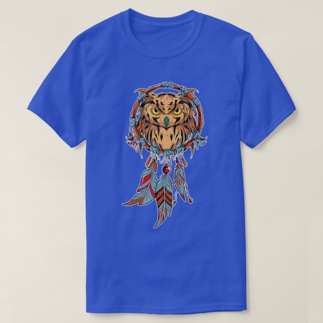 Dreamcatcher Uggla Forest Bird Predator Uggla T Shirt (Design framsida)
