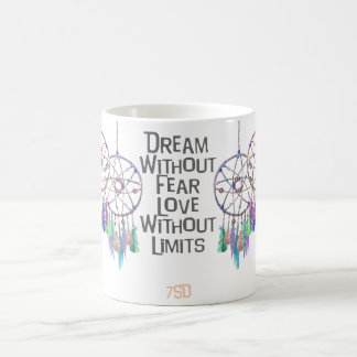 Dreamcatcher vattenfärgcitationstecken kaffemugg