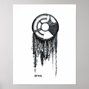 Dreamcatcher - vitbakgrund poster