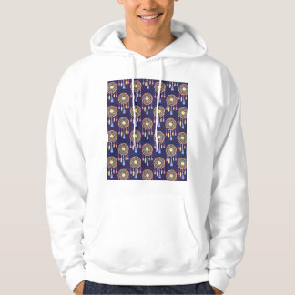 Dreamcatchers Feathers Watercolor Seamless Struktu Hoodie