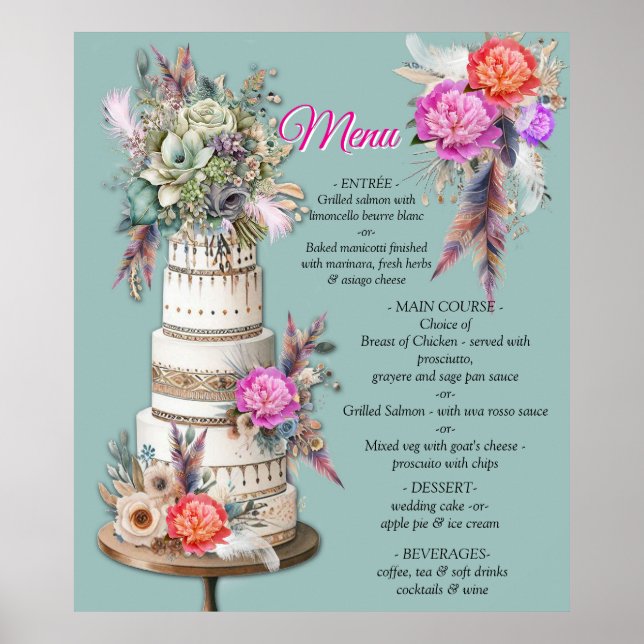 Dreamcatchers i ett bohemskt tema poster (Framsidan)