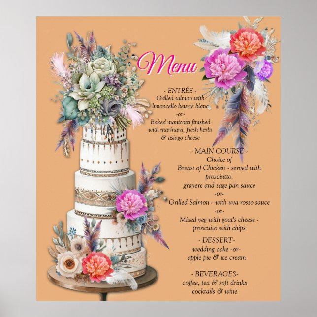 Dreamcatchers i ett bohemskt tema poster (Framsidan)