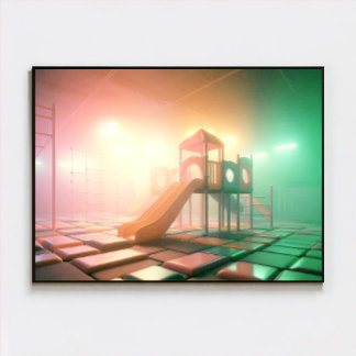 Dreamcore Playground Poster - Surreal Dreamy Art