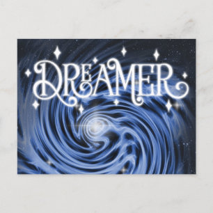 "Dreamer" Blue Vortex i Rymden Vykort