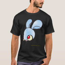 Dreamer Bunny på en svart T Shirt