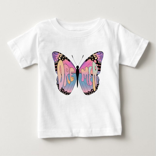 Dreamer Butterfly T Shirt (Framsida)