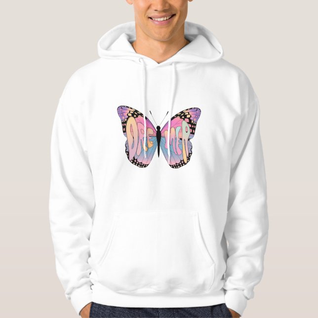 Dreamer Butterfly Vibes Hoodie (Framsida)
