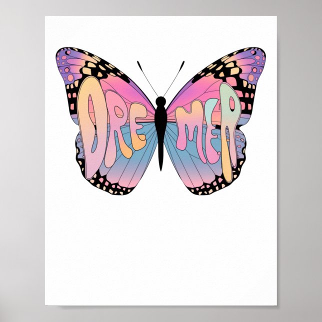 Dreamer Butterfly Vibes Poster (Framsidan)