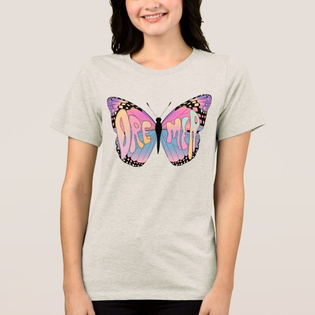 Dreamer Butterfly Vibes T Shirt (Framsida)