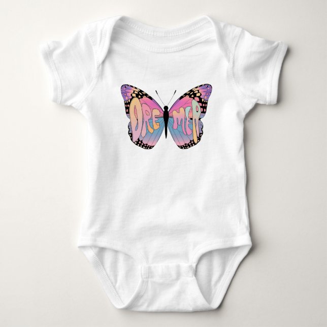 Dreamer Butterfly Vibes T Shirt (Framsida)