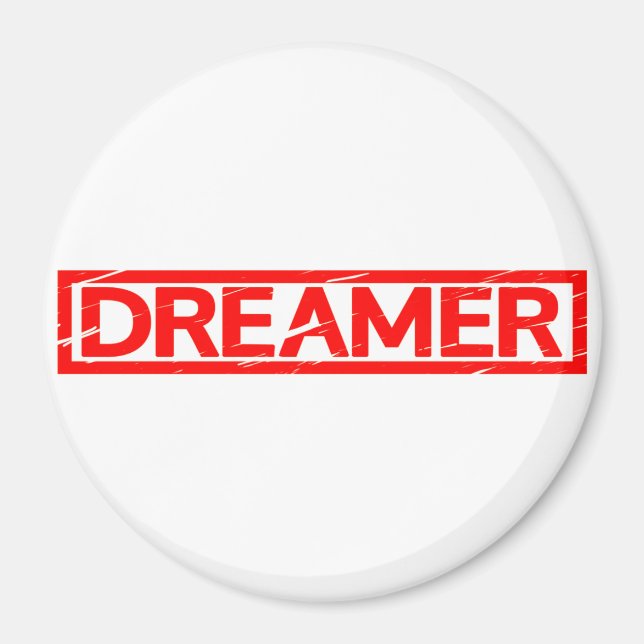 Dreamer Frimärke Magnet (Framsidan)