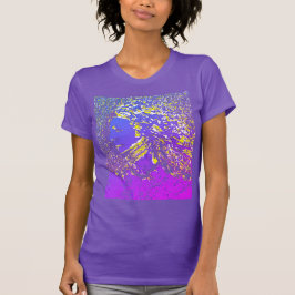 "Dreamer Girl" i Magenta Lila-blue Guld Design T Shirt