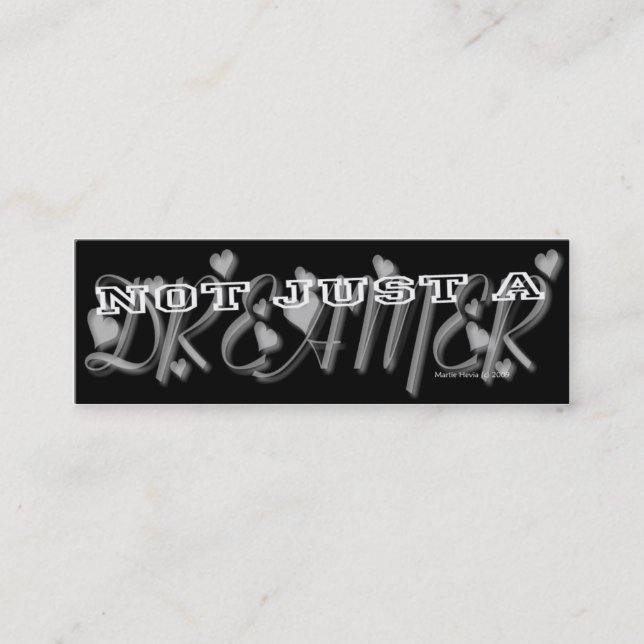 Dreamer - Social Media Personal Card Mini Visitkort (Framsida)