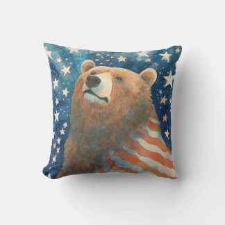 Dreamer Stars och stripes Bear Kudde