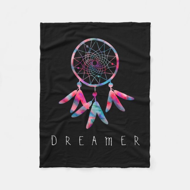 Dreamer Watercolor Dream Catcher Fleecefilt (Framsidan)
