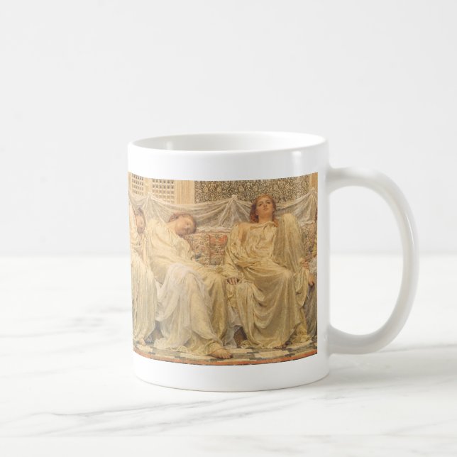 Dreamers av Albert Joseph Moore, Victorian Art Kaffemugg (Höger)