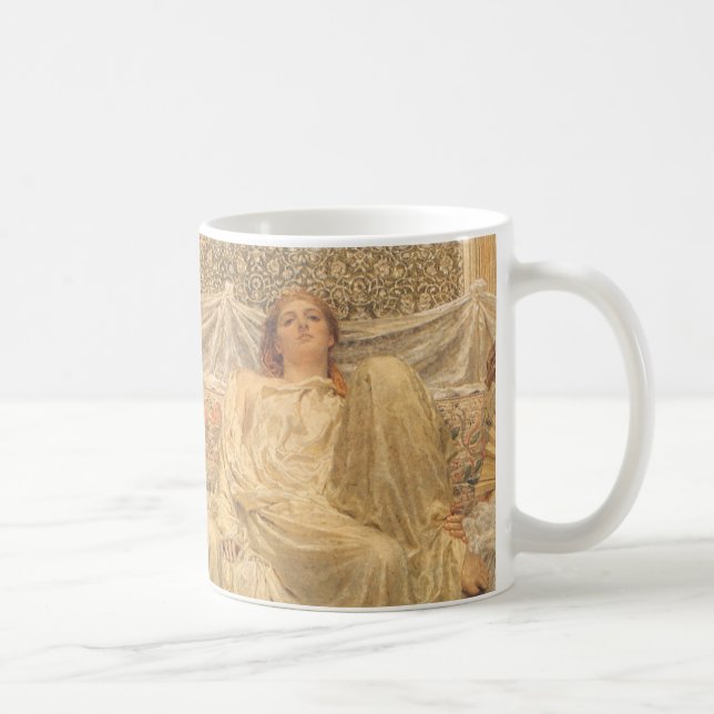 Dreamers av Albert Joseph Moore, Victorian Art Kaffemugg (Höger)
