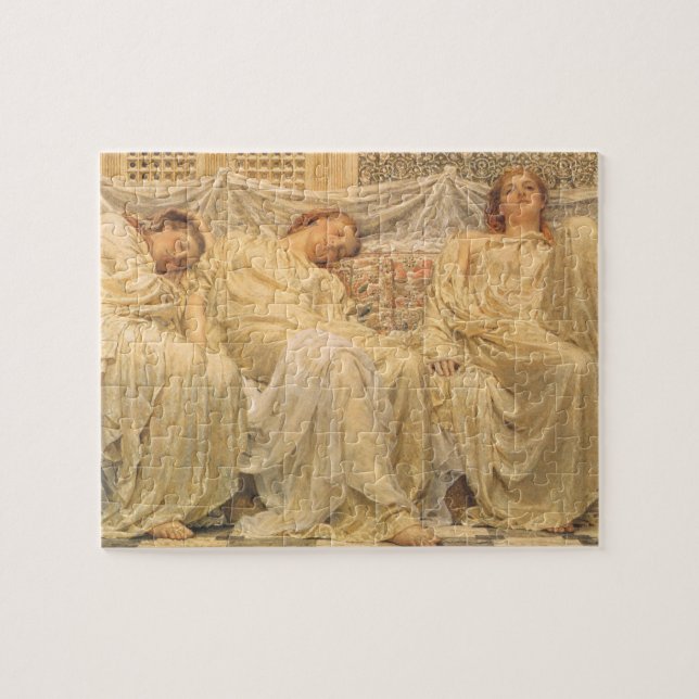 Dreamers av Albert Joseph Moore, Victorian Art Pussel (Horisontell)