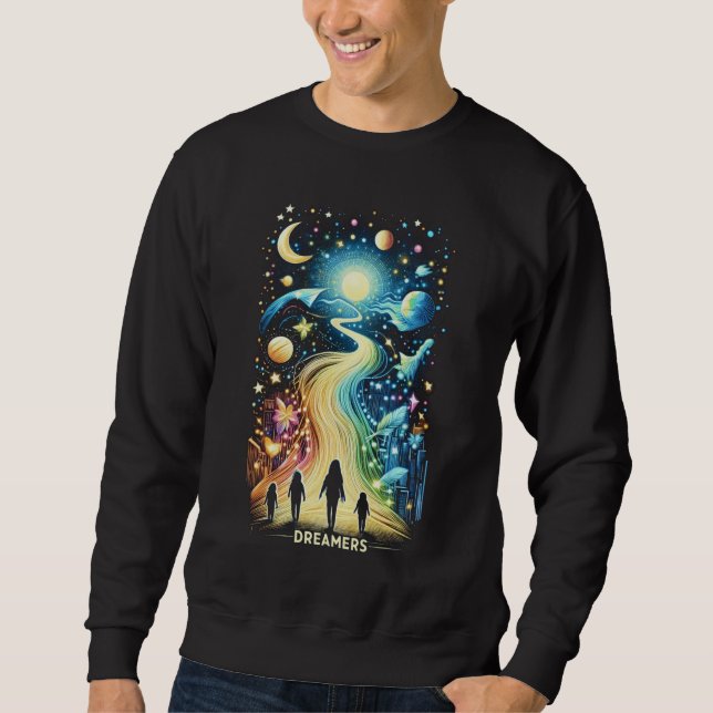 Dreamers Light Väg Lång Ärmad Tröja (Framsida)