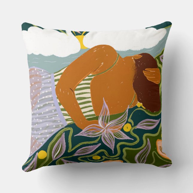 Dreamers Svan Clouds Kudde (Baksida)