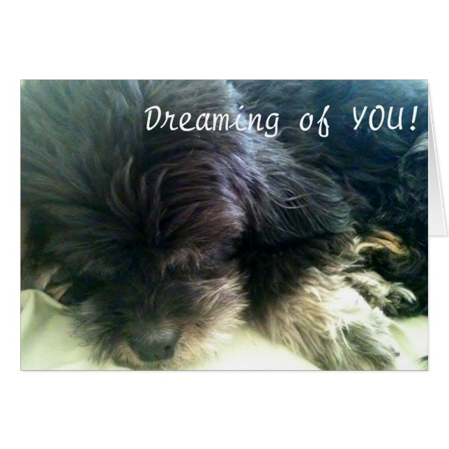 DREAMING AV DIG - KÄRLEK-KORT HÄLSNINGSKORT (Framsidan Horizontal)