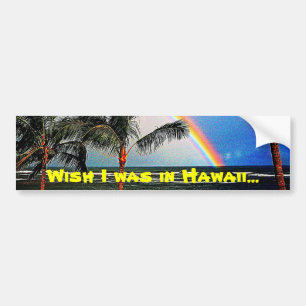 Dreaming av Hawaii Bumper Sticker Bildekal