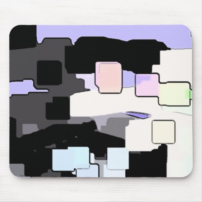 "Dreaming Blue" Geometric Art Musmatta (Framsidan)